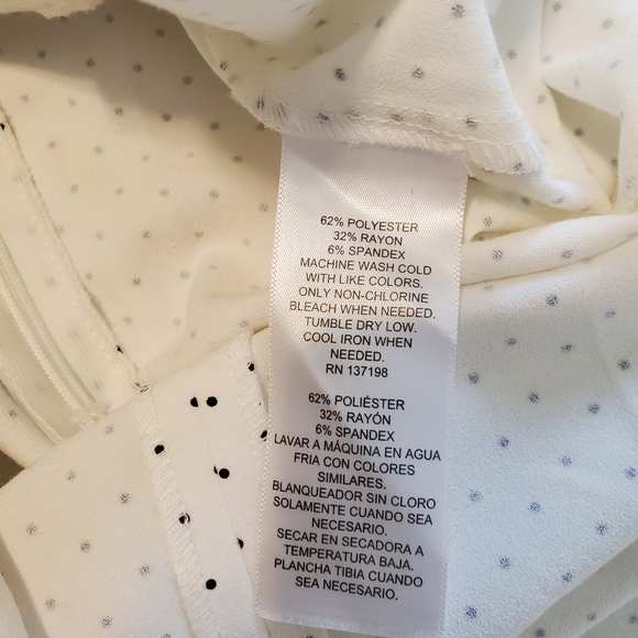 Danielle Bernstein Polka Dot Puff Sleeves Slip Dress! Size 8. - Picture 10 of 11